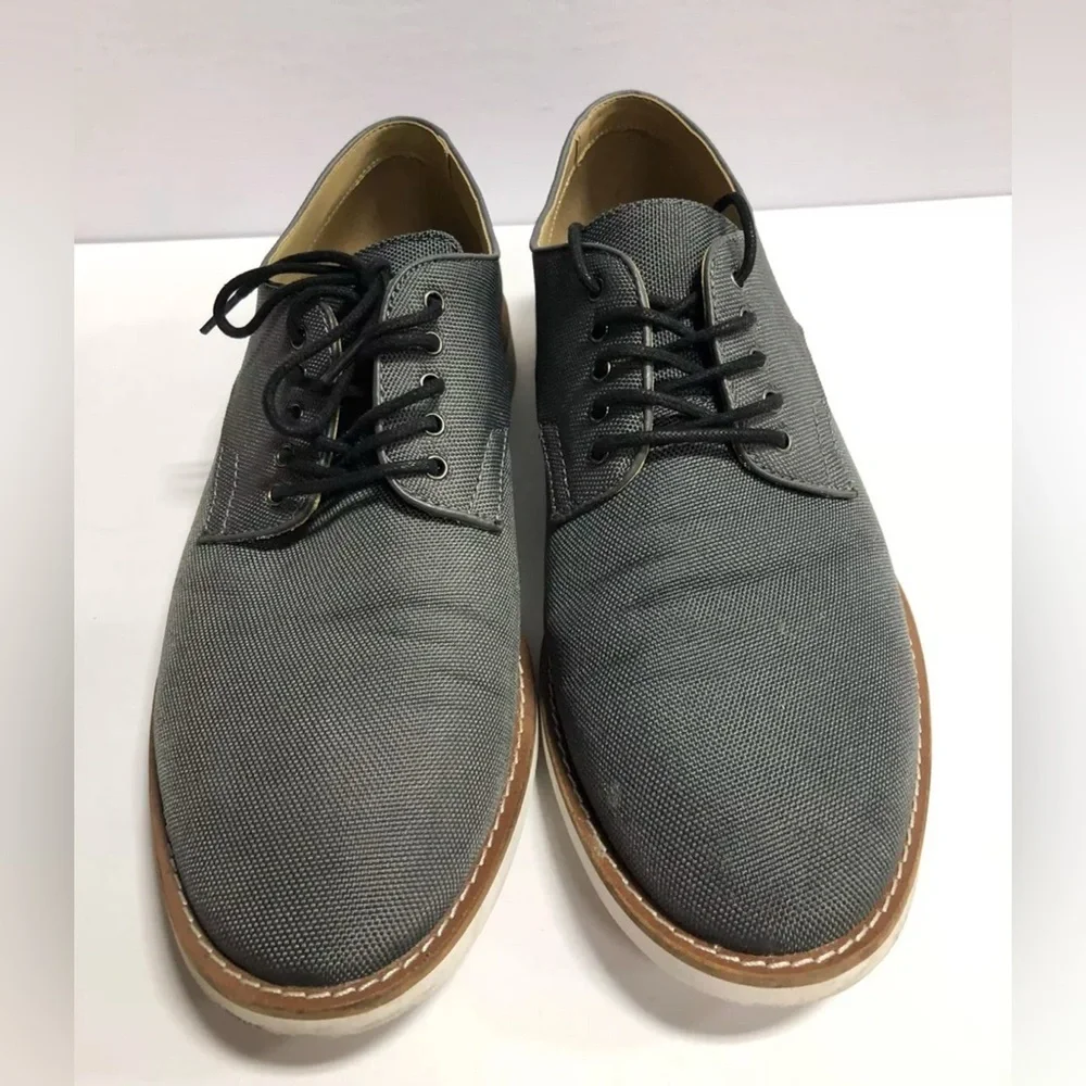 Calvin Klein Mens Atlee Ballistic Oxford Gray Size 9.5 M